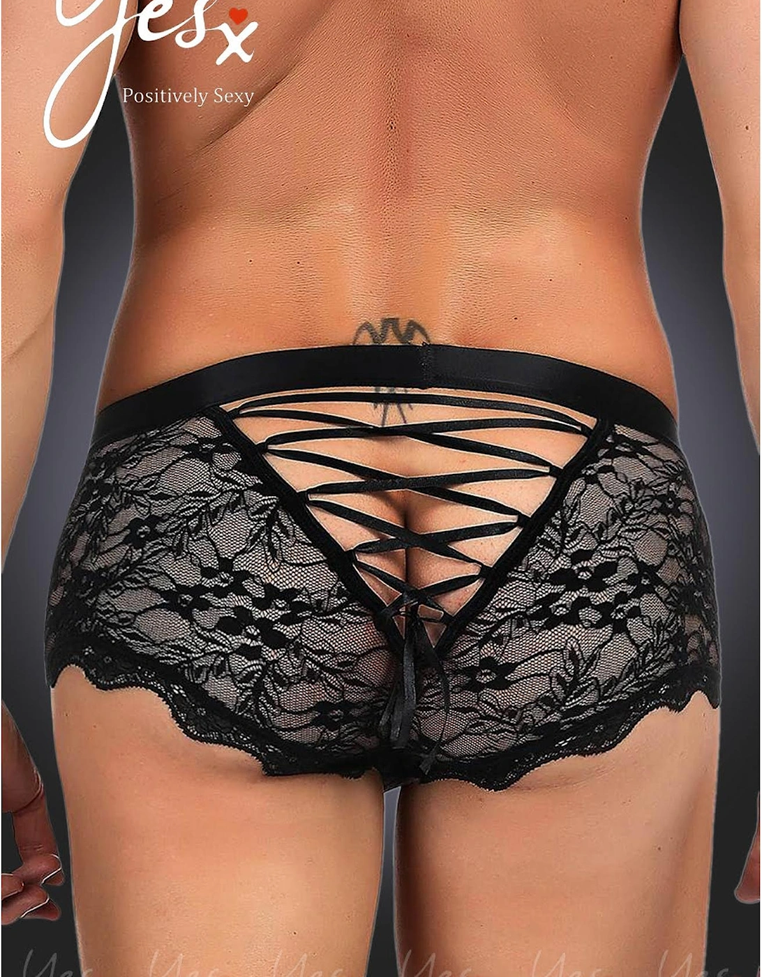 Luxury Bra Lace Satin by Women - Black Panties