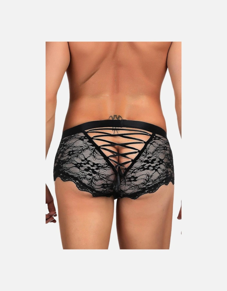 Luxury Bra Lace Satin by Women - Black Panties