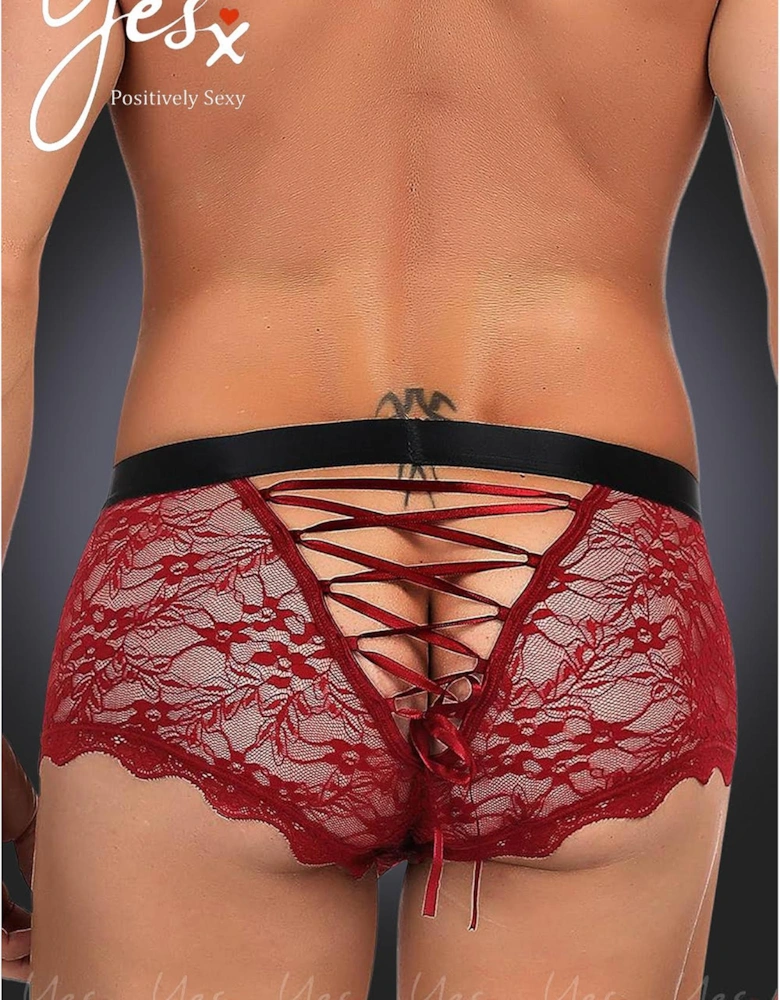 Luxury Bra Lace Satin by Women - Redblack Panties