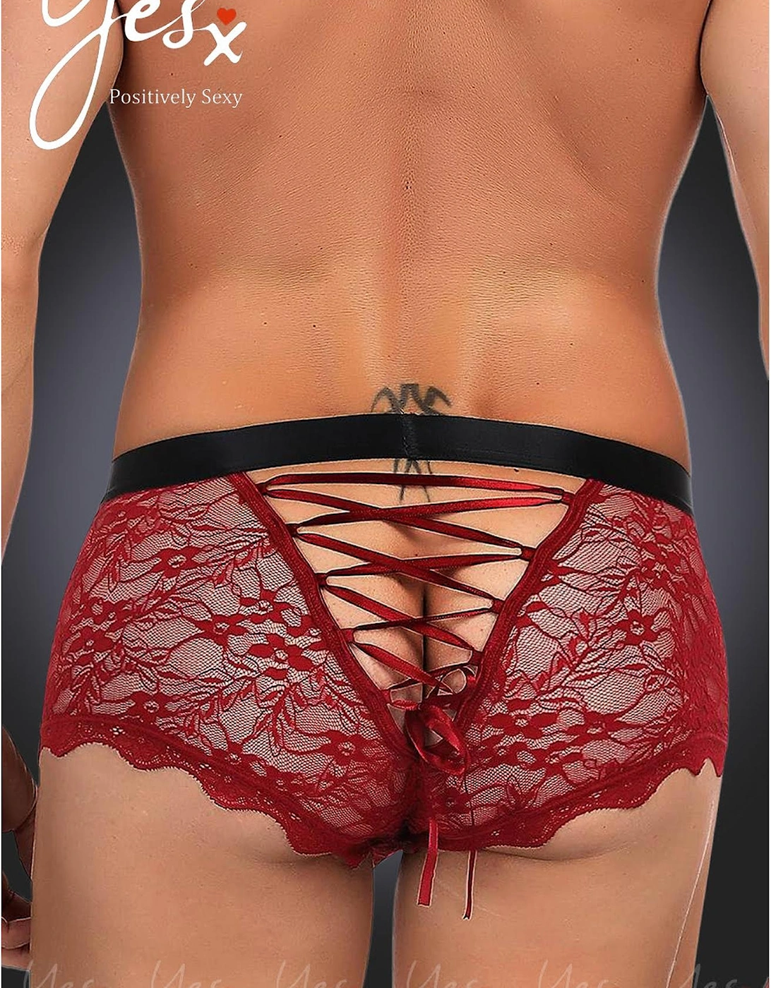 Luxury Bra Lace Satin by Women - Redblack Panties
