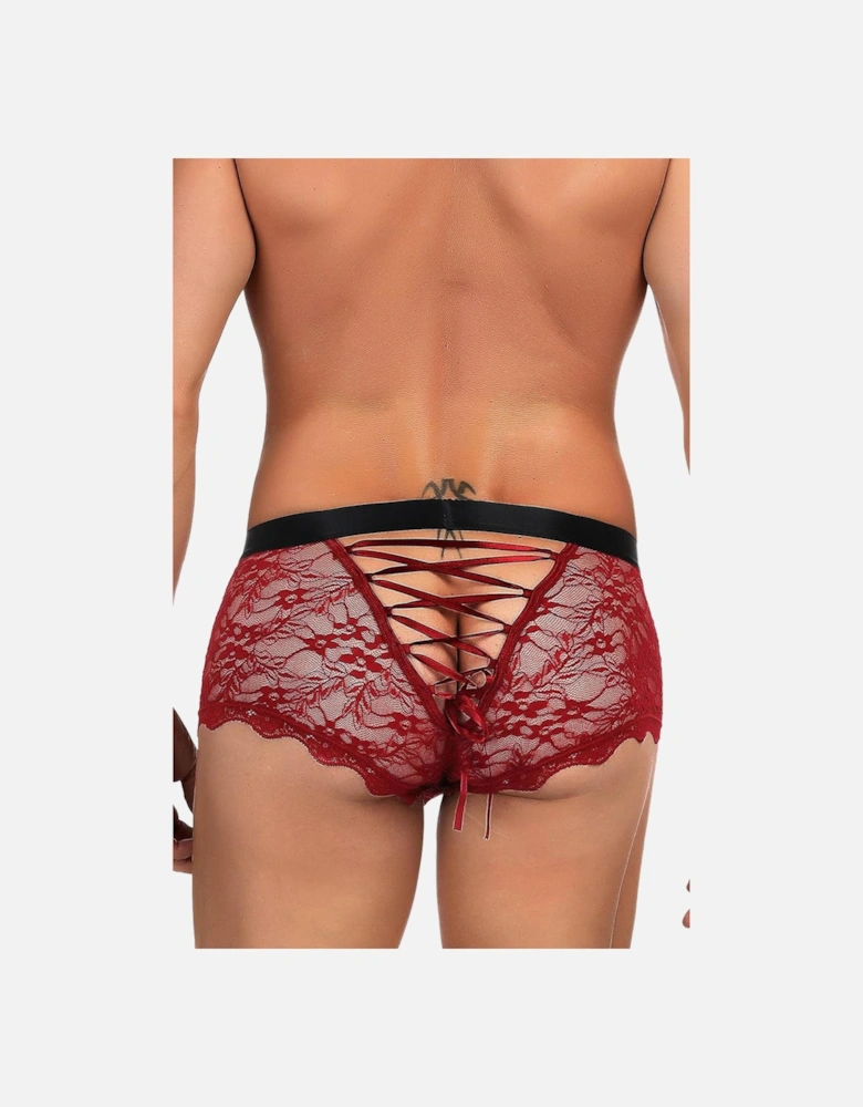 Luxury Bra Lace Satin by Women - Redblack Panties