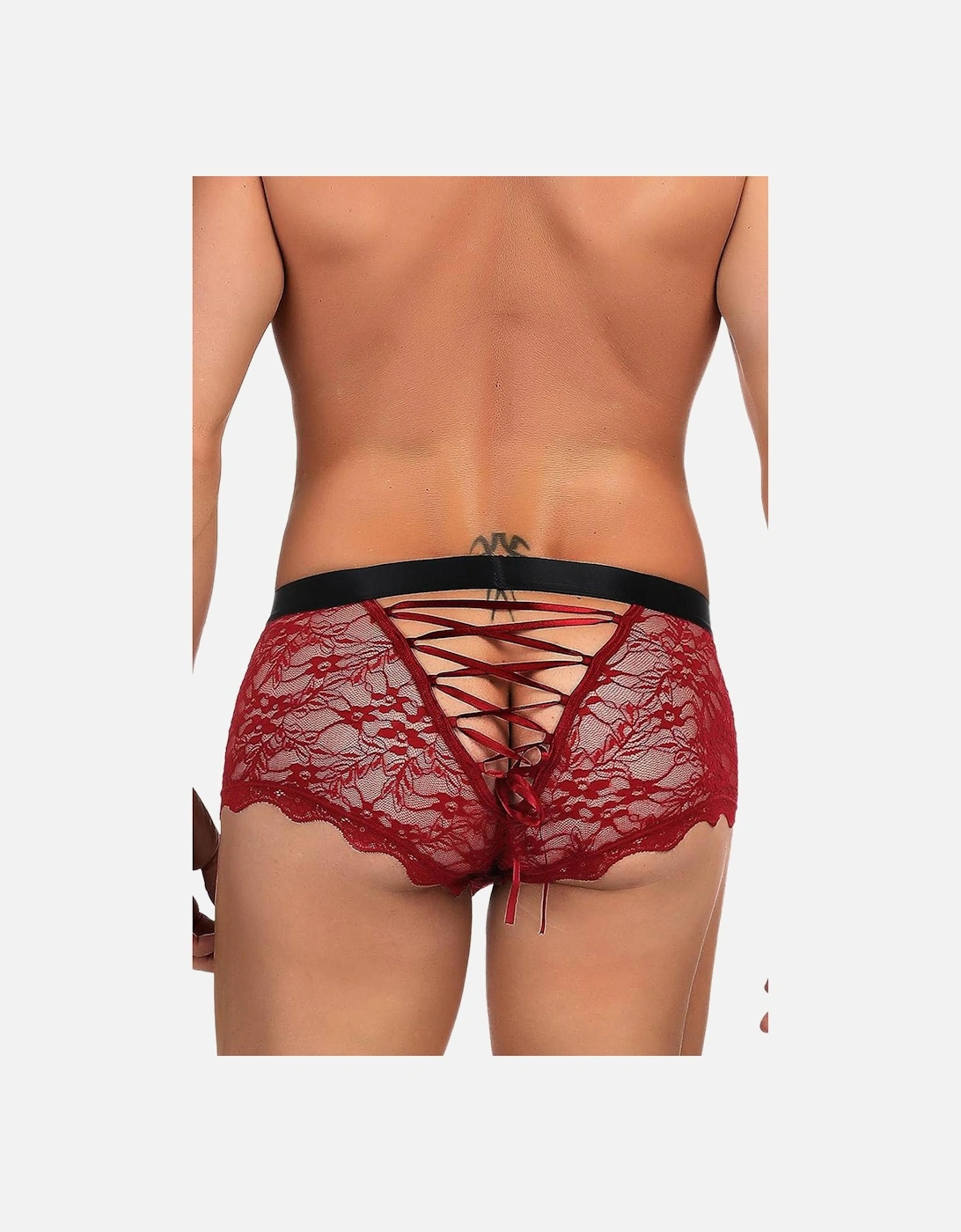 Luxury Bra Lace Satin by Women - Redblack Panties