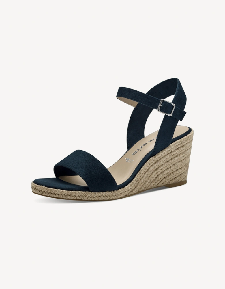 Women's 1-28300-42-805 Heeled Sandal Navy