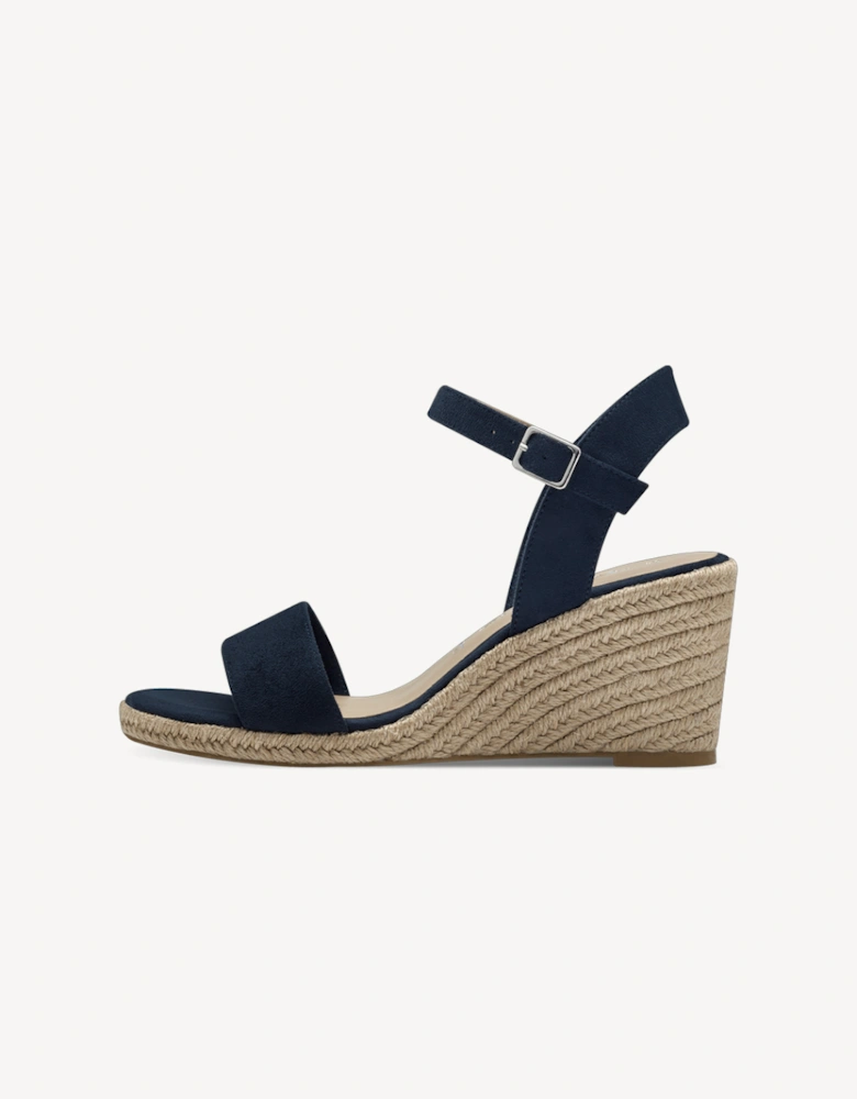 Women's 1-28300-42-805 Heeled Sandal Navy