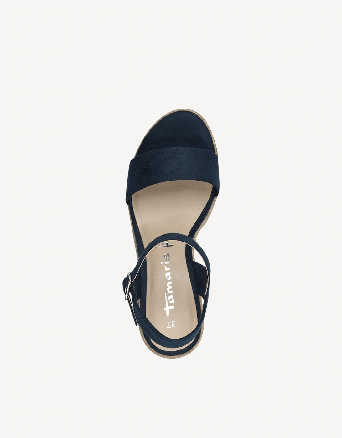 Women's 1-28300-42-805 Heeled Sandal Navy