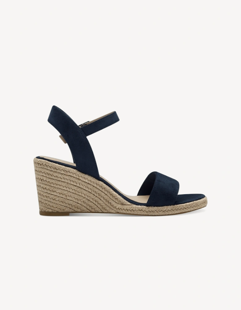 Women's 1-28300-42-805 Heeled Sandal Navy