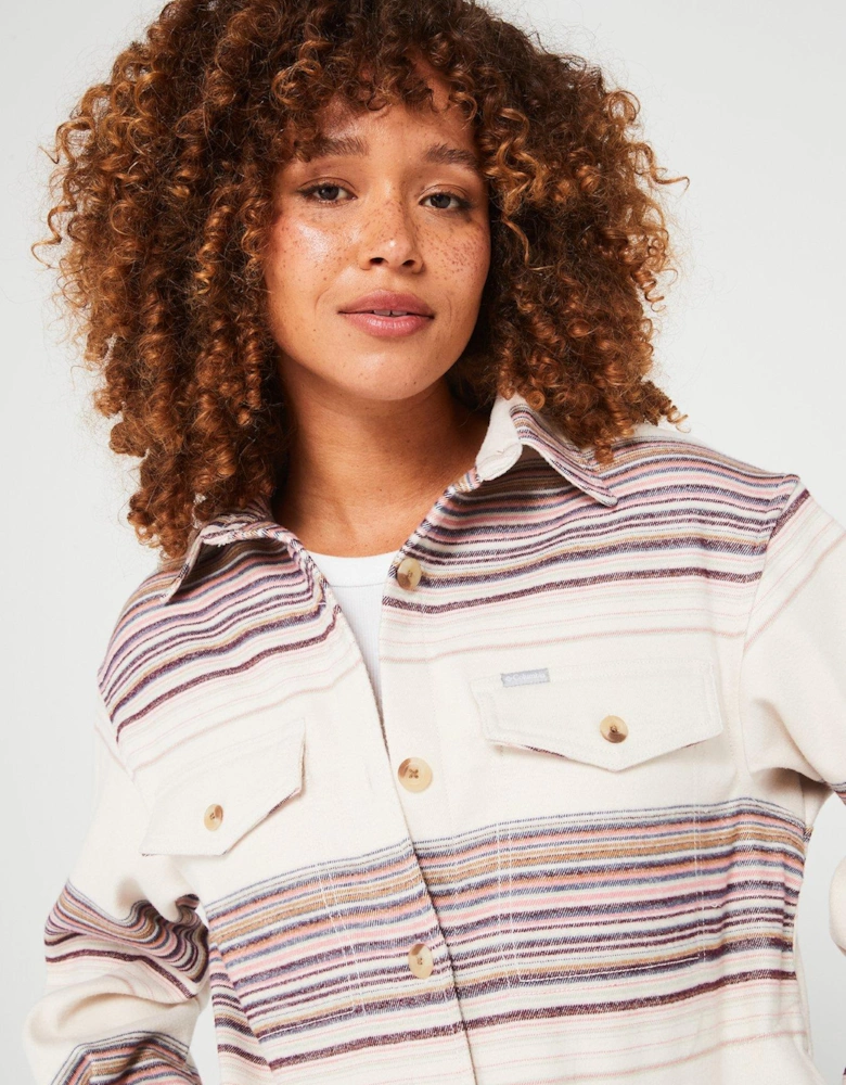 Women's Calico Basin Shirt Jacket - White