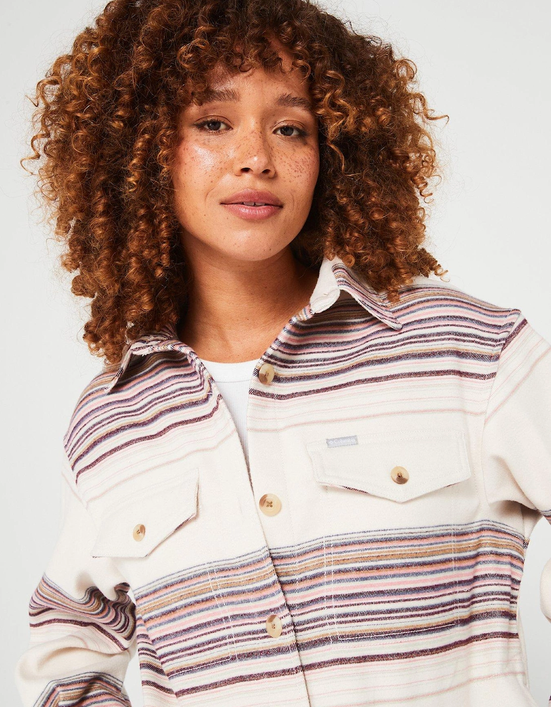 Women's Calico Basin Shirt Jacket - White