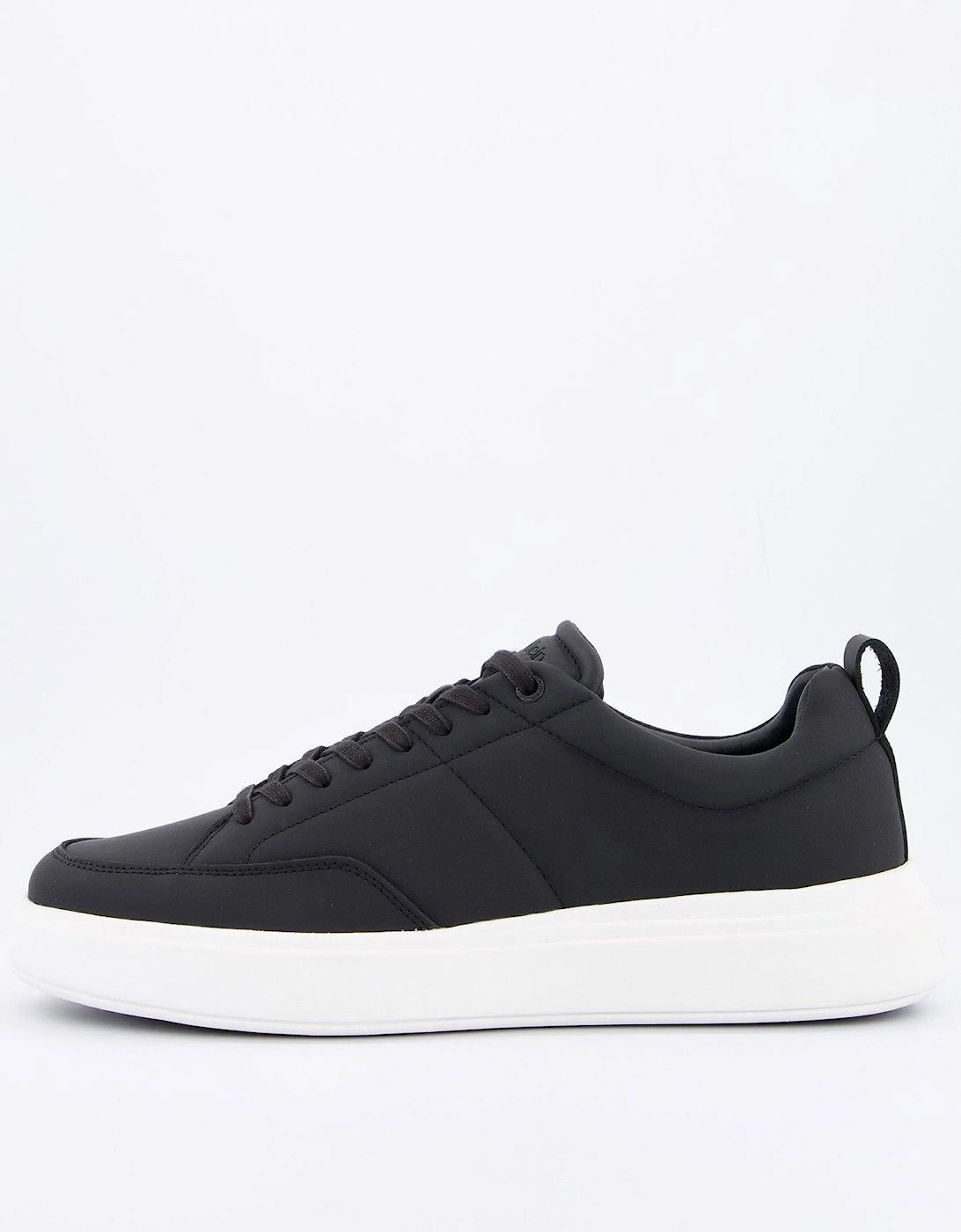 Low Top Lace Up Basket Pump Trainer - Black, 2 of 1