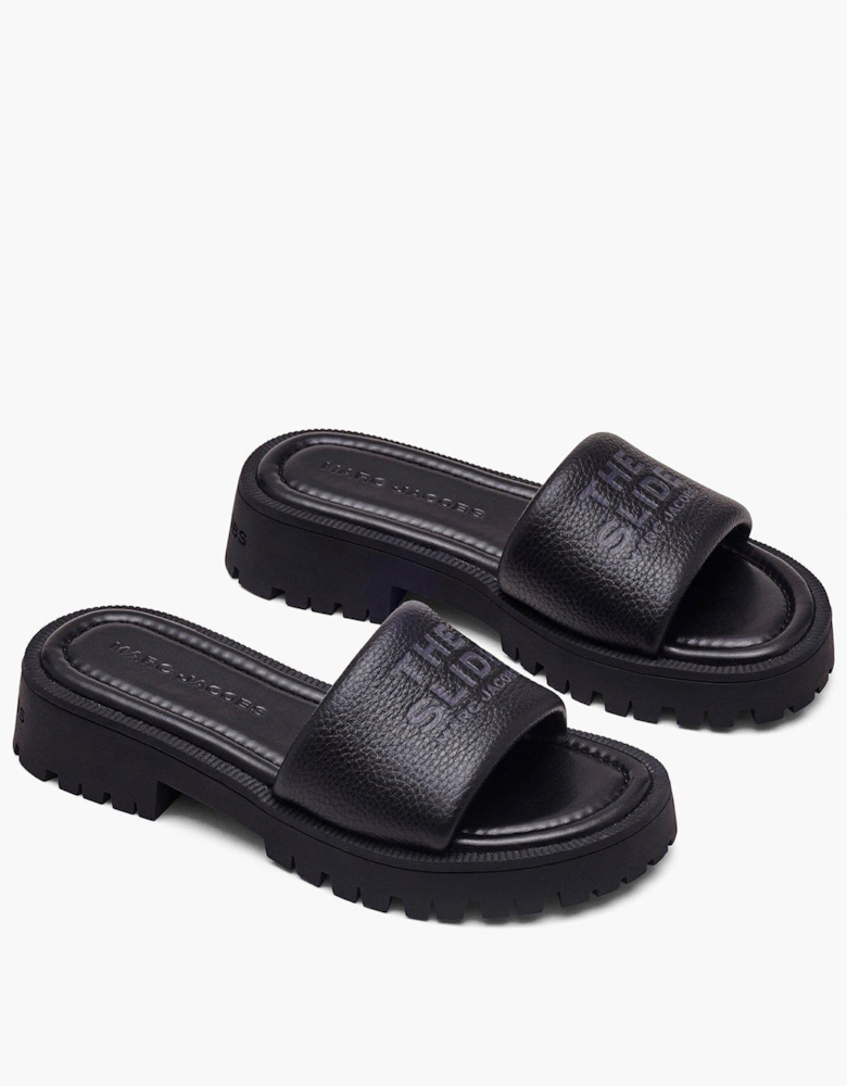 The Lug Sole Sliders - Black