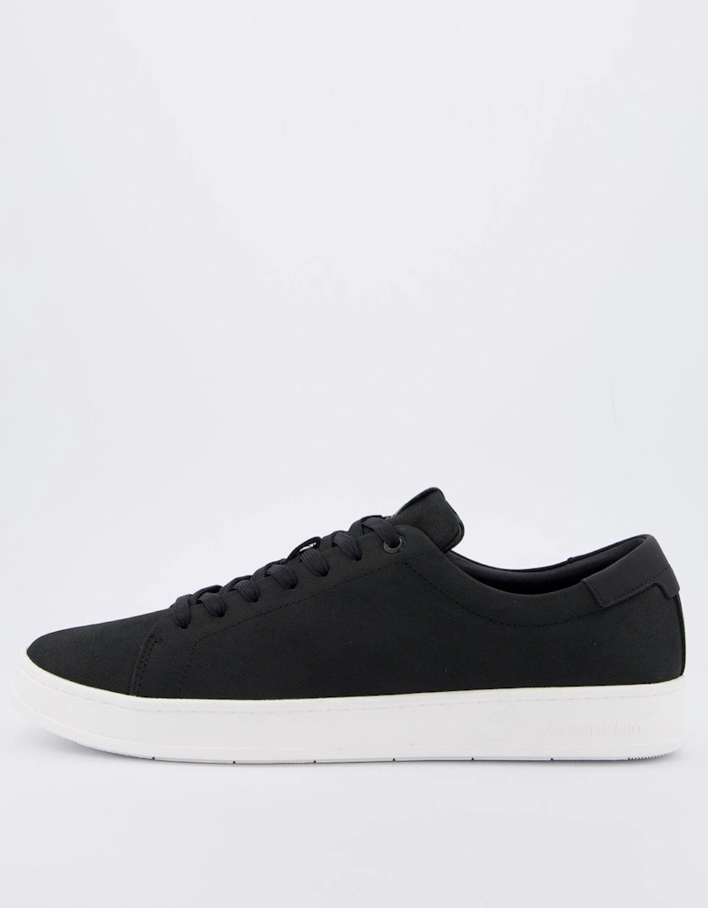 Low Top Nubuck Trainer - Black