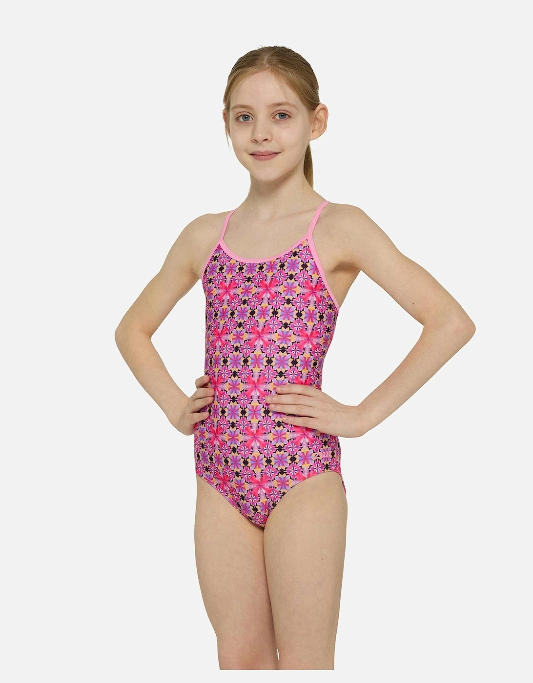 Junior Girls Magic Moroccan Starback Swimsuit, 2 of 1