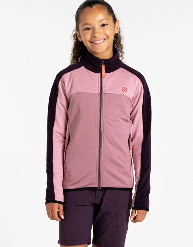 Kids Emergent Full Zip Fleece - Pink