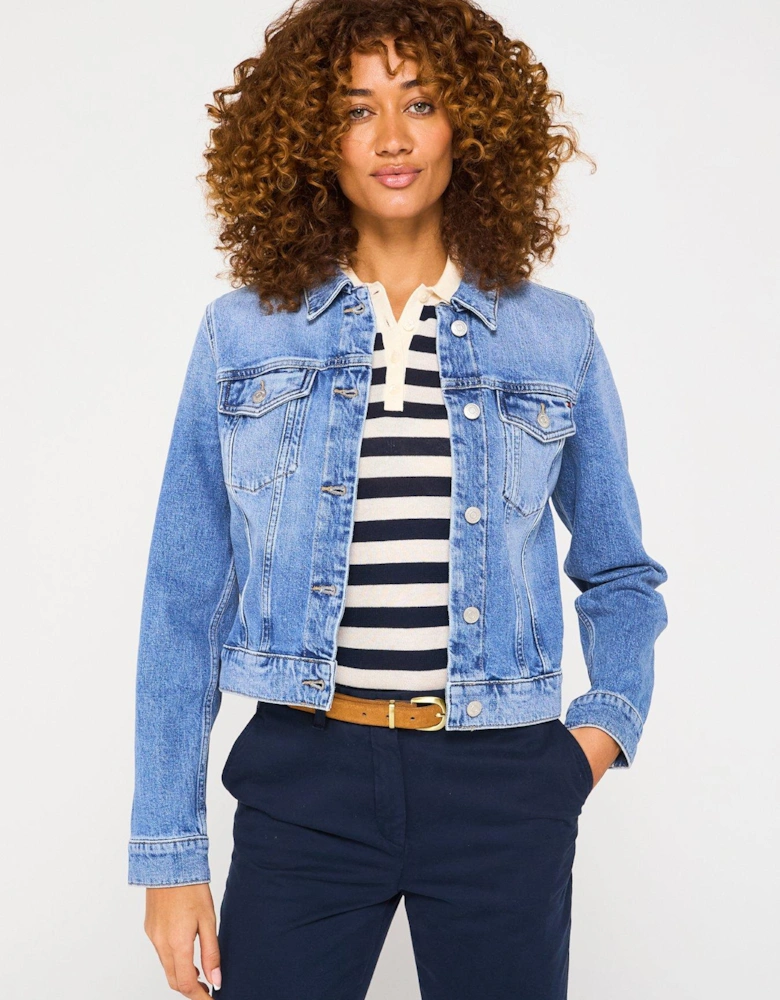 Slim Denim Jacket - Blue