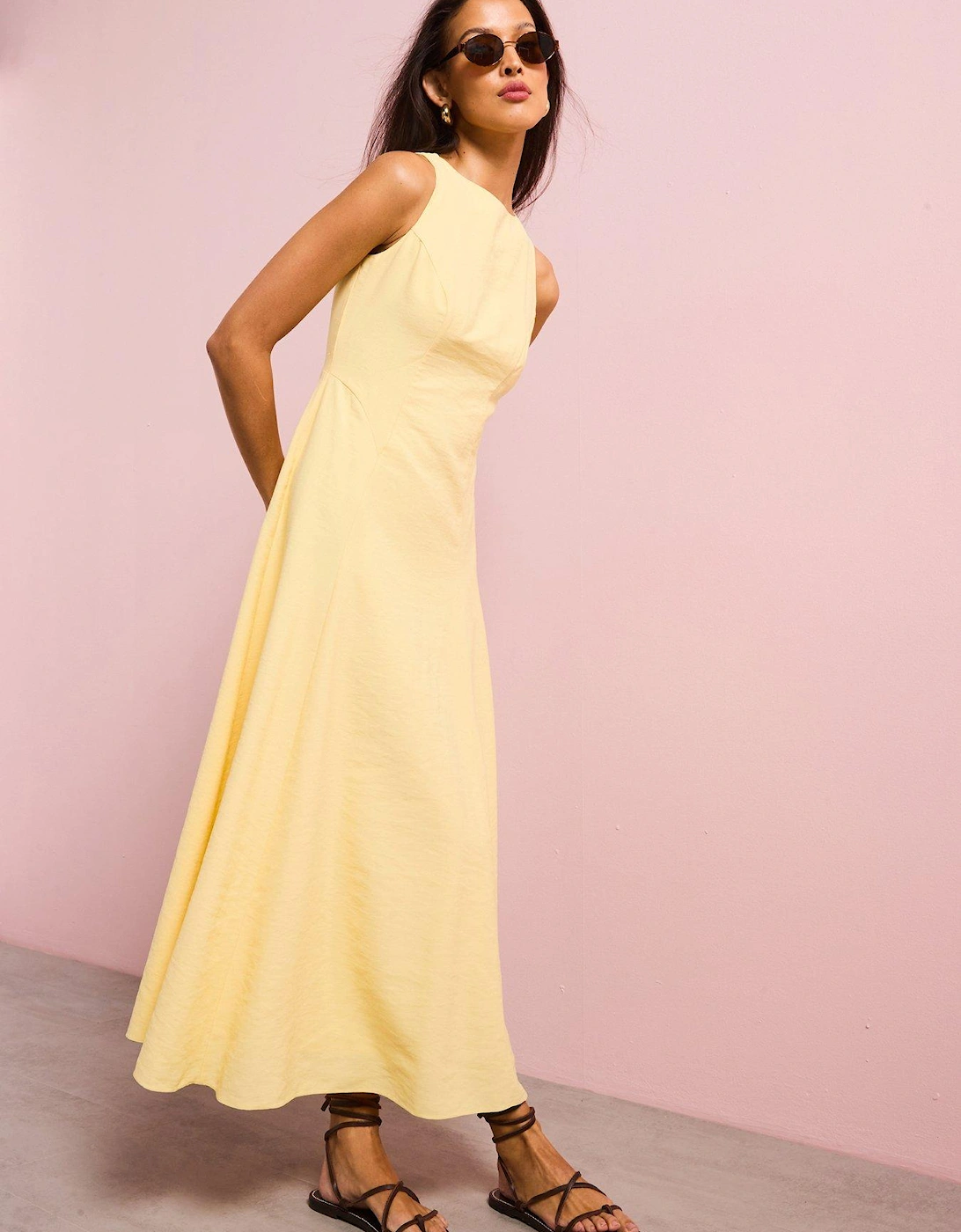 Reign Midi Dress - Yellow, 2 of 1