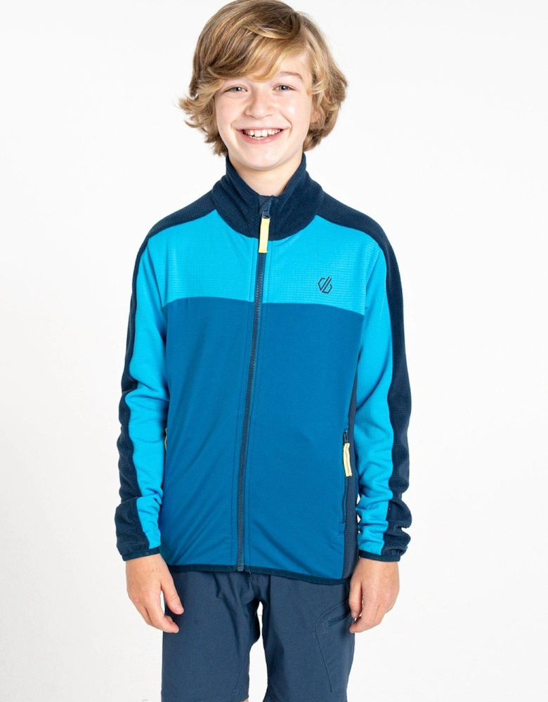 Kids Emergent Full Zip Fleece - Blue