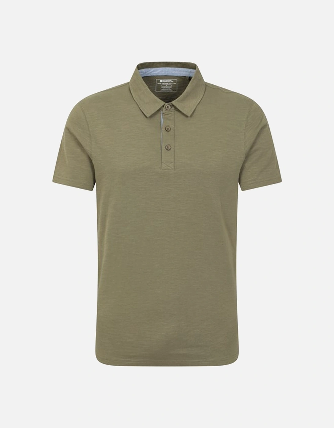 Mountain Warehouse Men's Green Hasst Ii Organic Polo Shirt - Size: 44