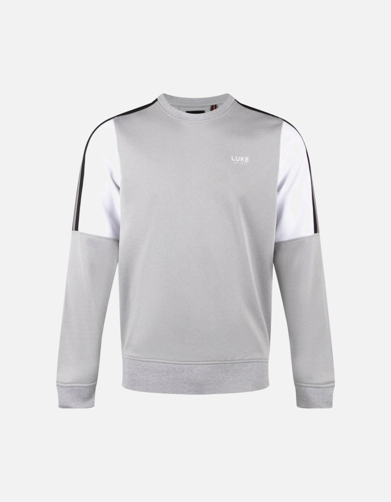 Daintree Colour Block Sweatshirt - Grey / White