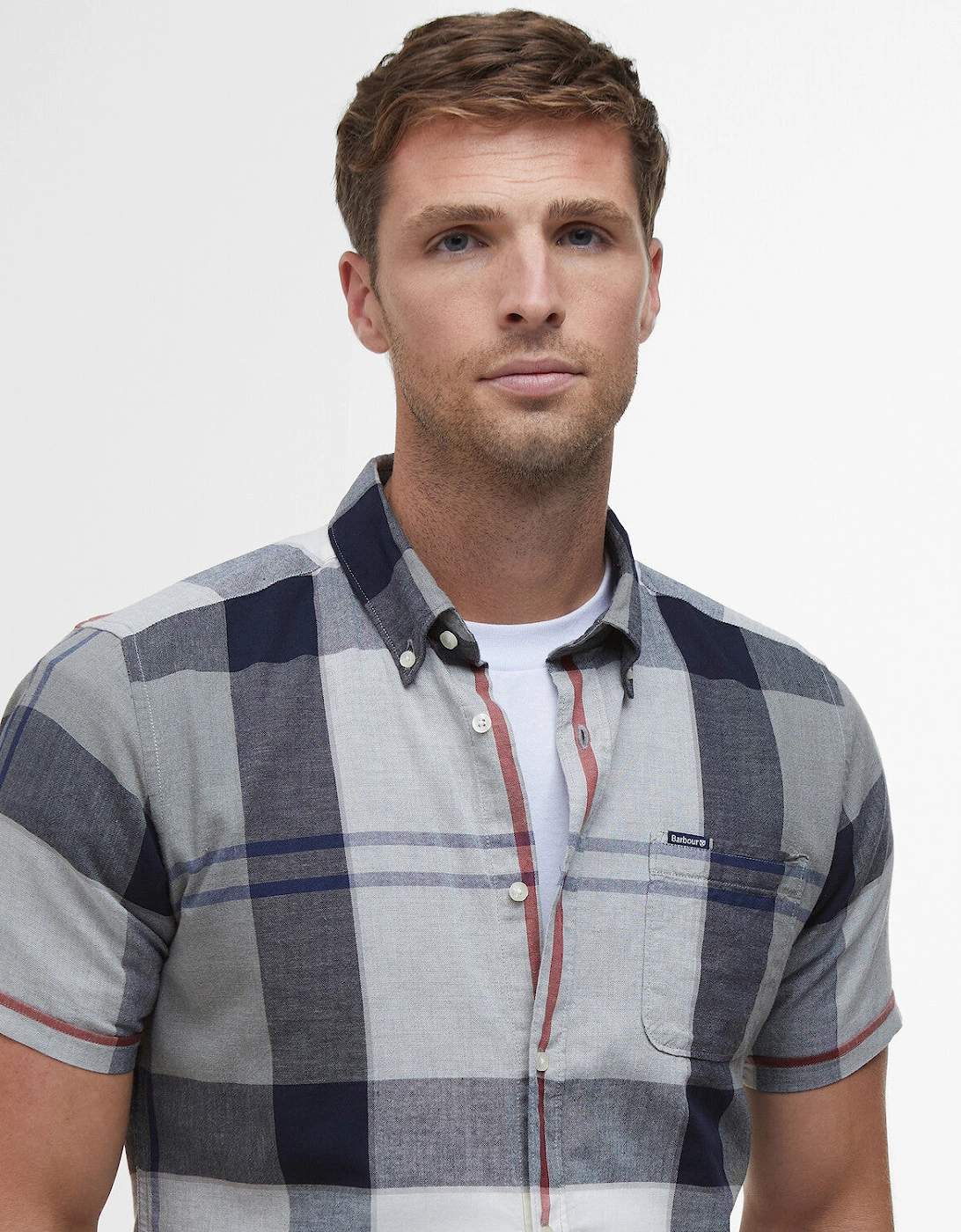 Doughill Short Sleeve Tartan Shirt - Bleached Pine