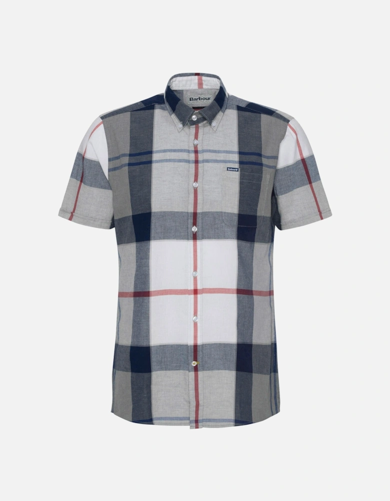 Doughill Short Sleeve Tartan Shirt - Bleached Pine