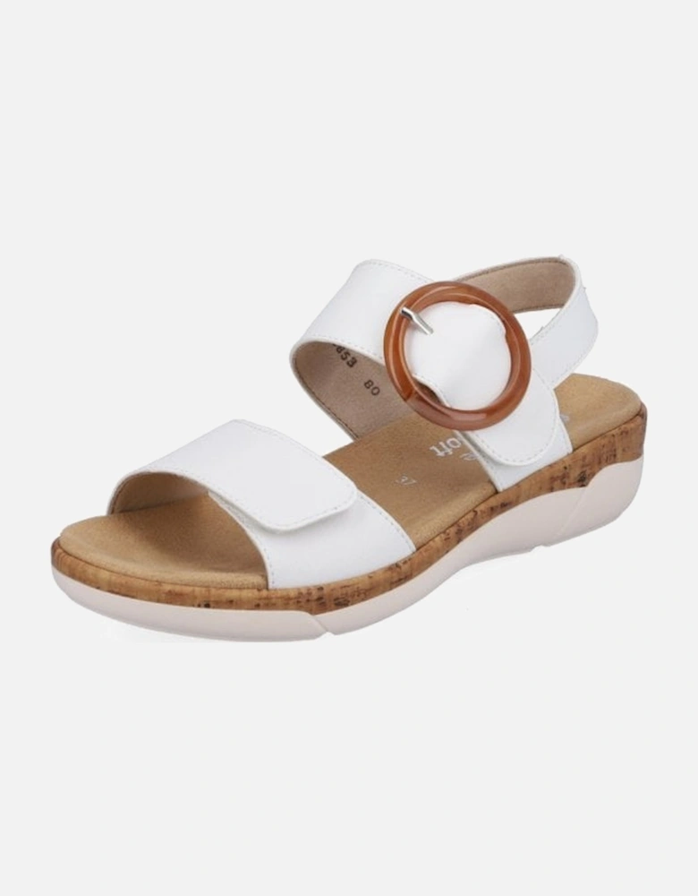 Ladies sandals R6853-80 in White