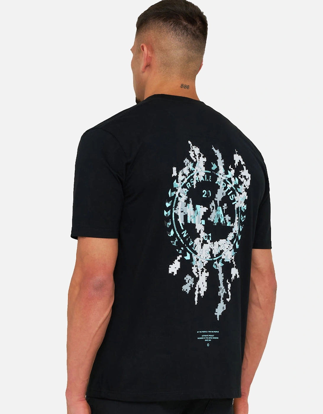 Camo Erosion T-Shirt Black