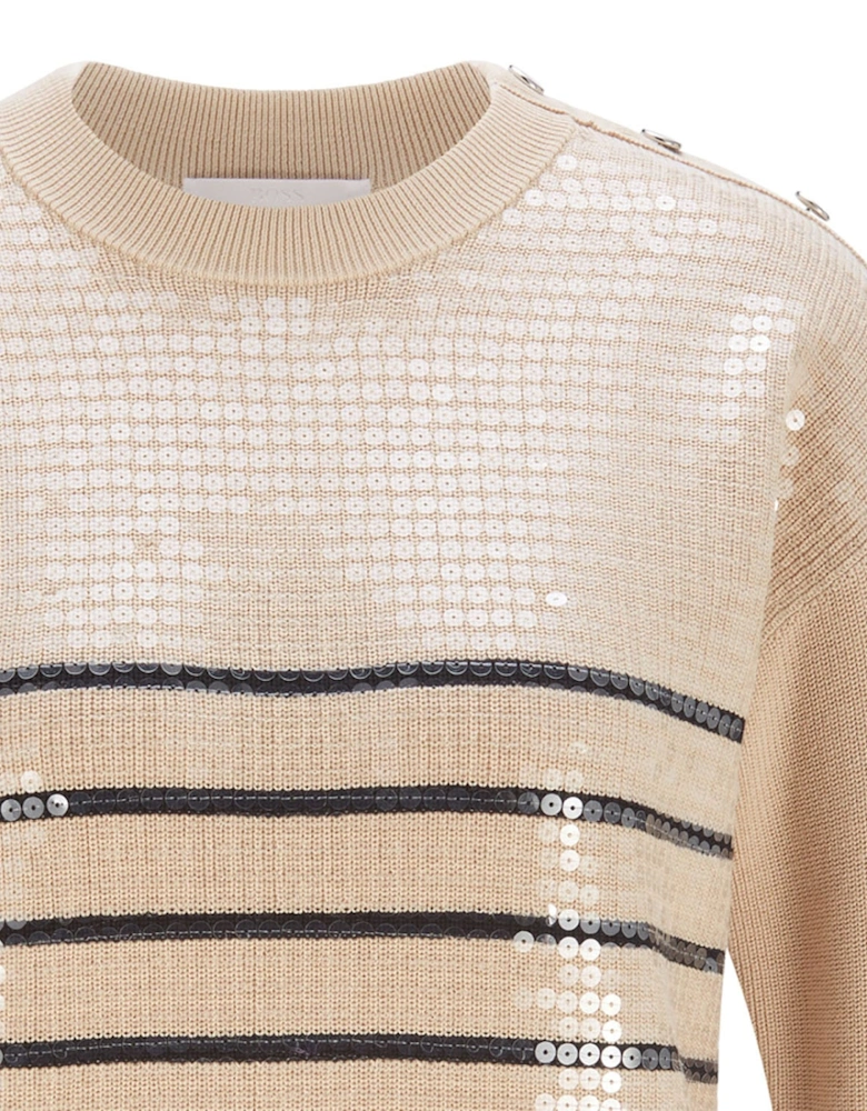 Farryn Stripe Sequin Sweater