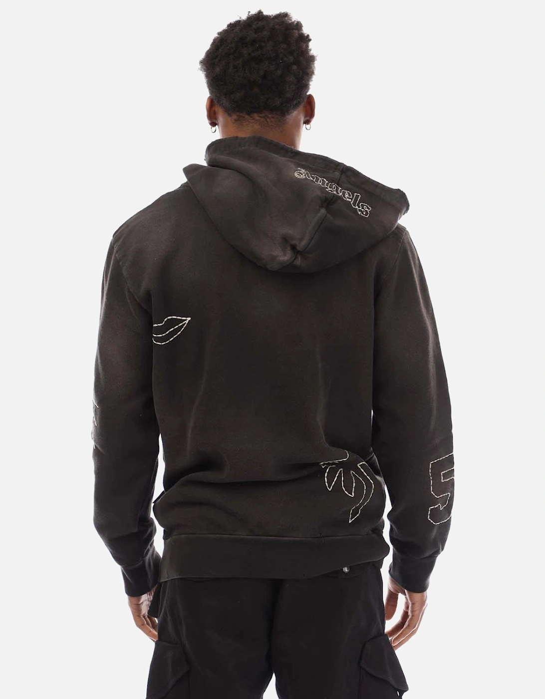 Garment Dye Embroidered Hoodie