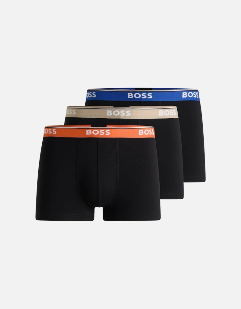 3-Pack Power Boxer Trunks, Black