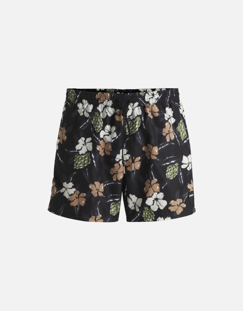 Piranha Swim Shorts, Black