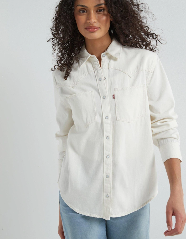 Teodora Western Shirt - Ecru Crew