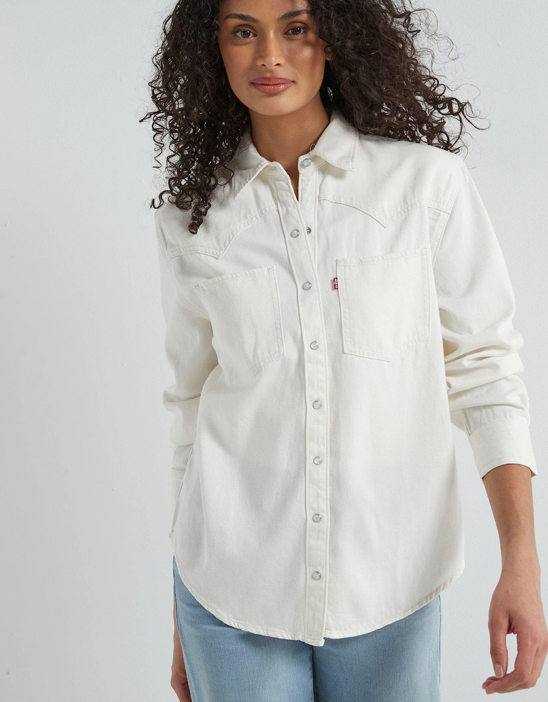 Teodora Western Shirt - Ecru Crew