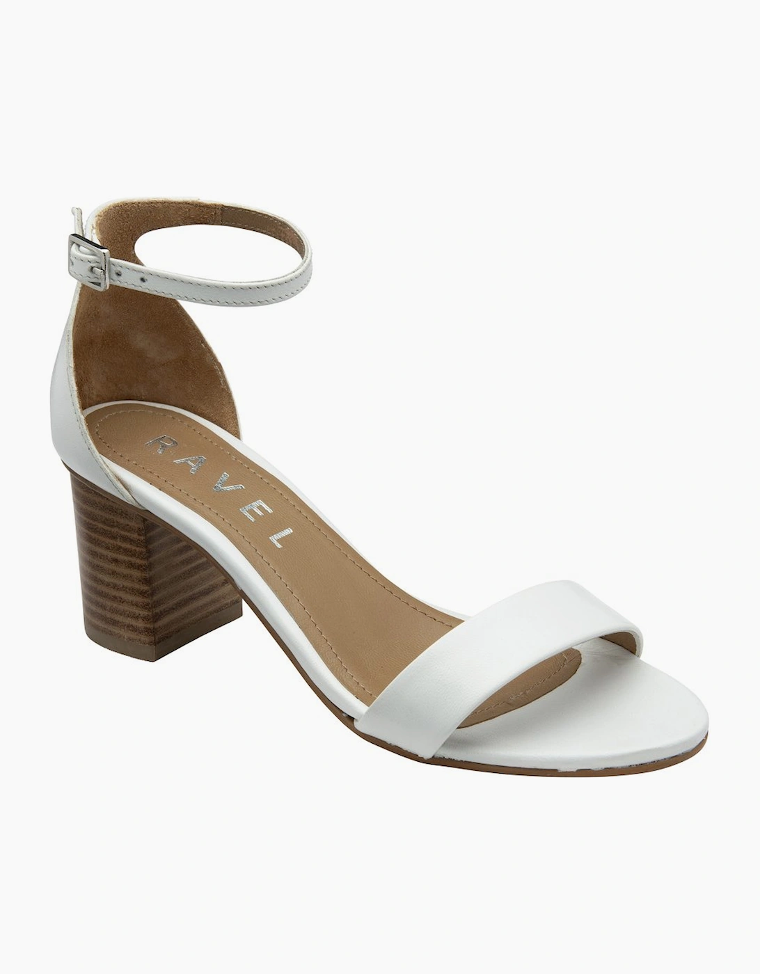 Ravel Women's Callie Womens Heeled Sandals - White - Size: 6