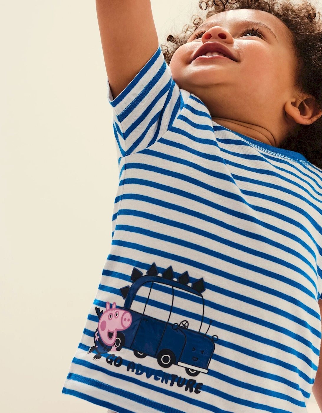 Childrens/Kids Peppa Pig Contrast Striped T-Shirt