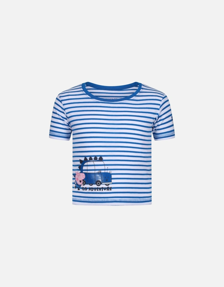 Childrens/Kids Peppa Pig Contrast Striped T-Shirt