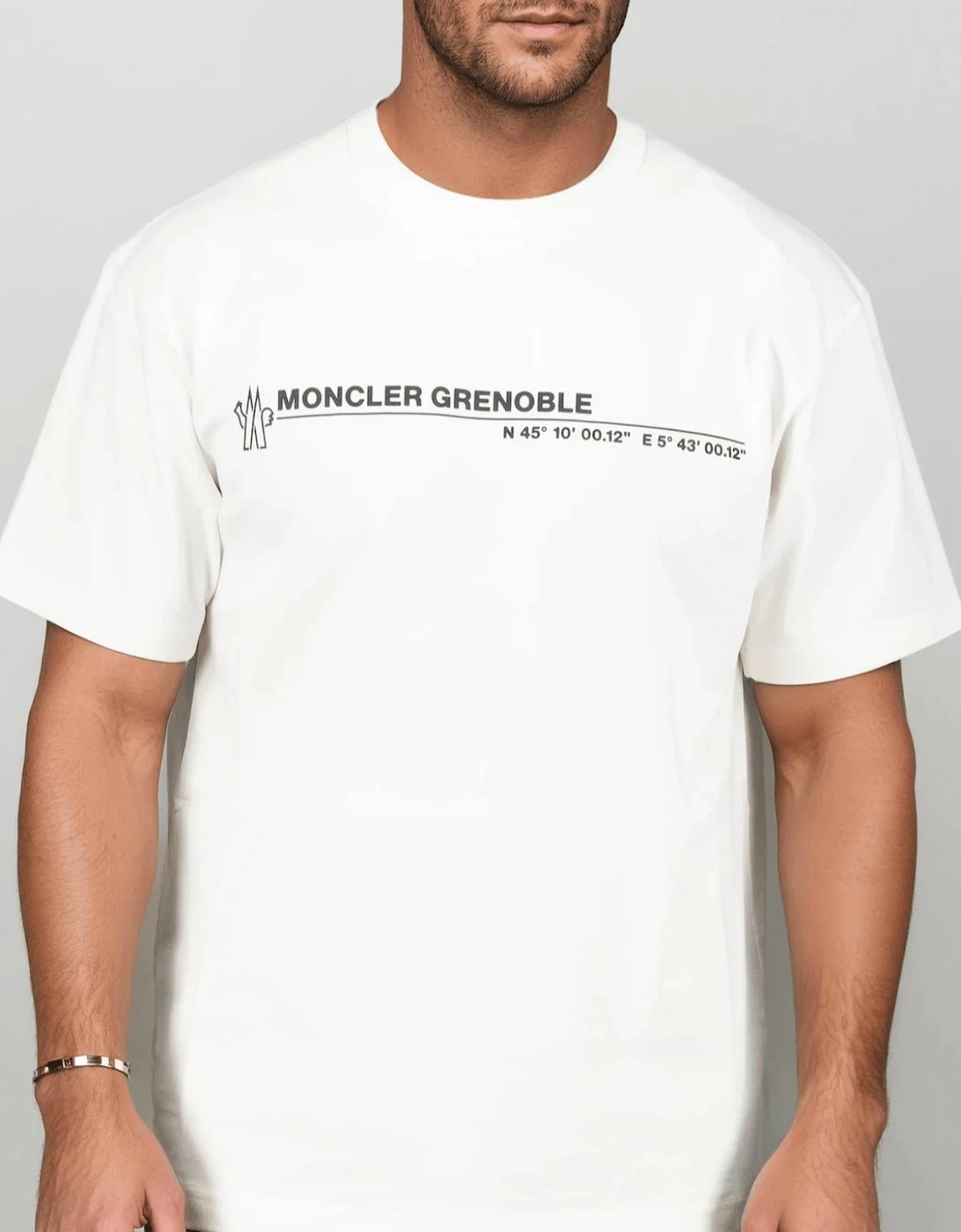 Grenoble Logo Cotton Jersey T-Shirt in White