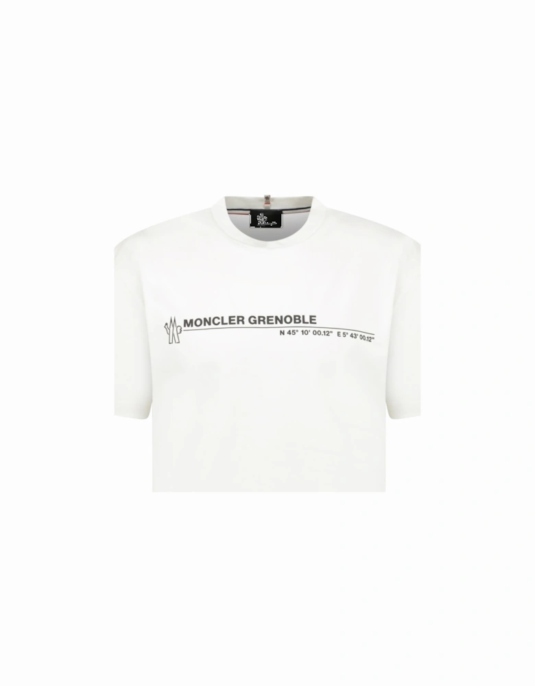 Grenoble Logo Cotton Jersey T-Shirt in White