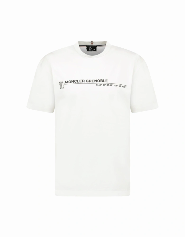 Grenoble Logo Cotton Jersey T-Shirt in White