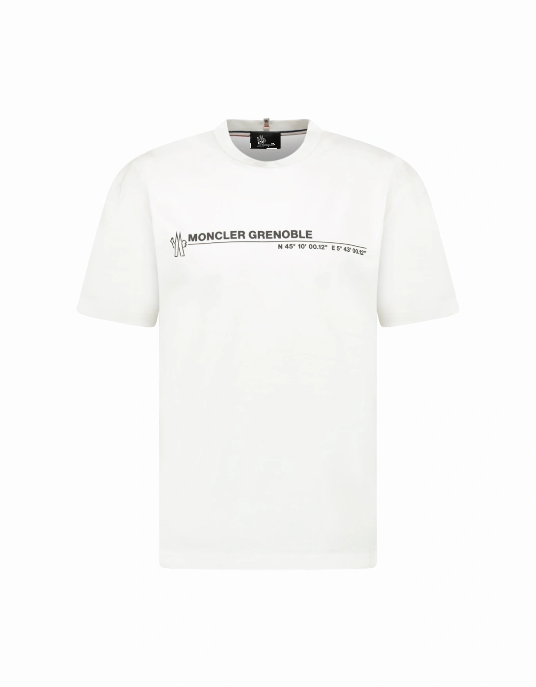 Grenoble Logo Cotton Jersey T-Shirt in White, 6 of 5