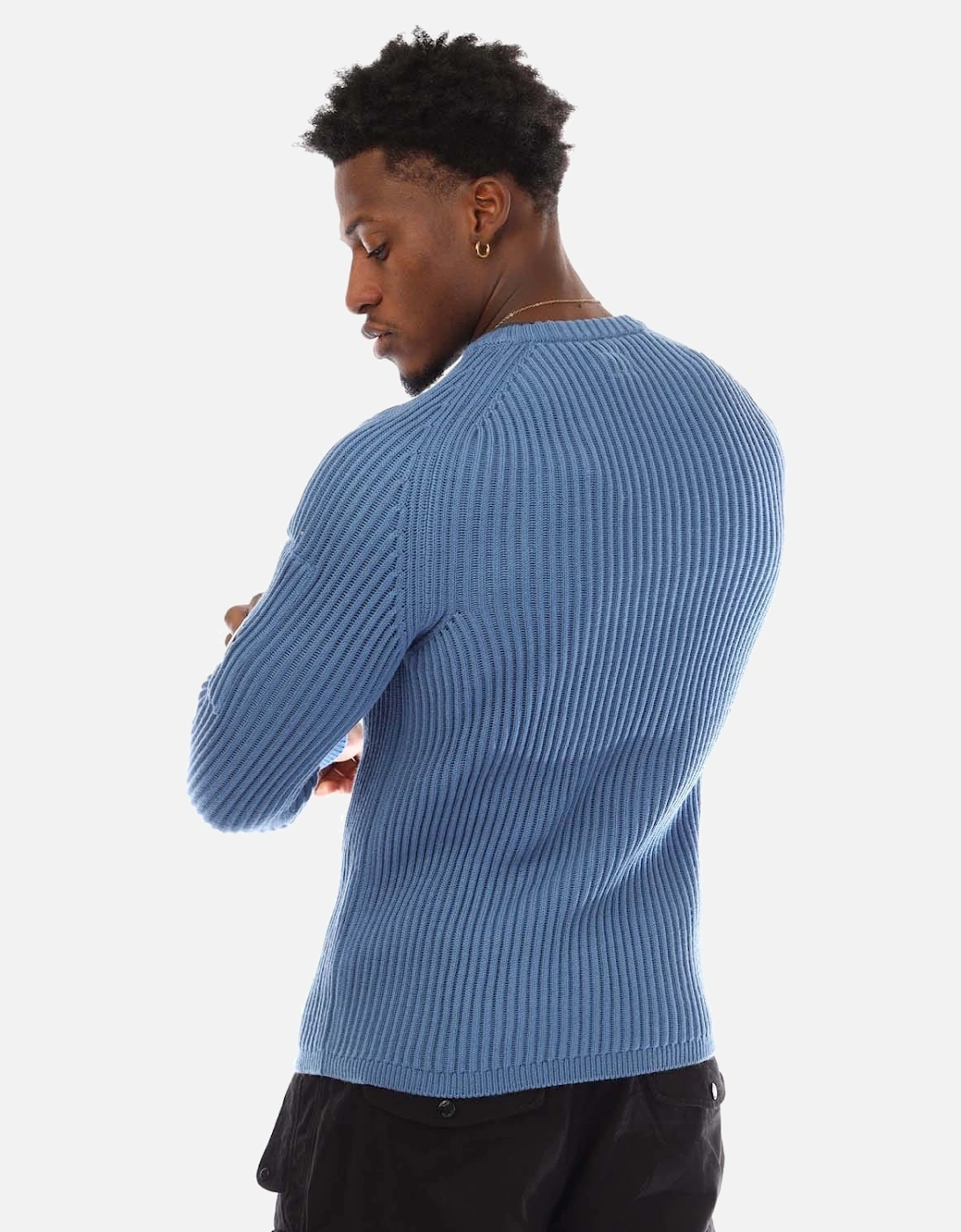 Ribbed Crewneck Sweater