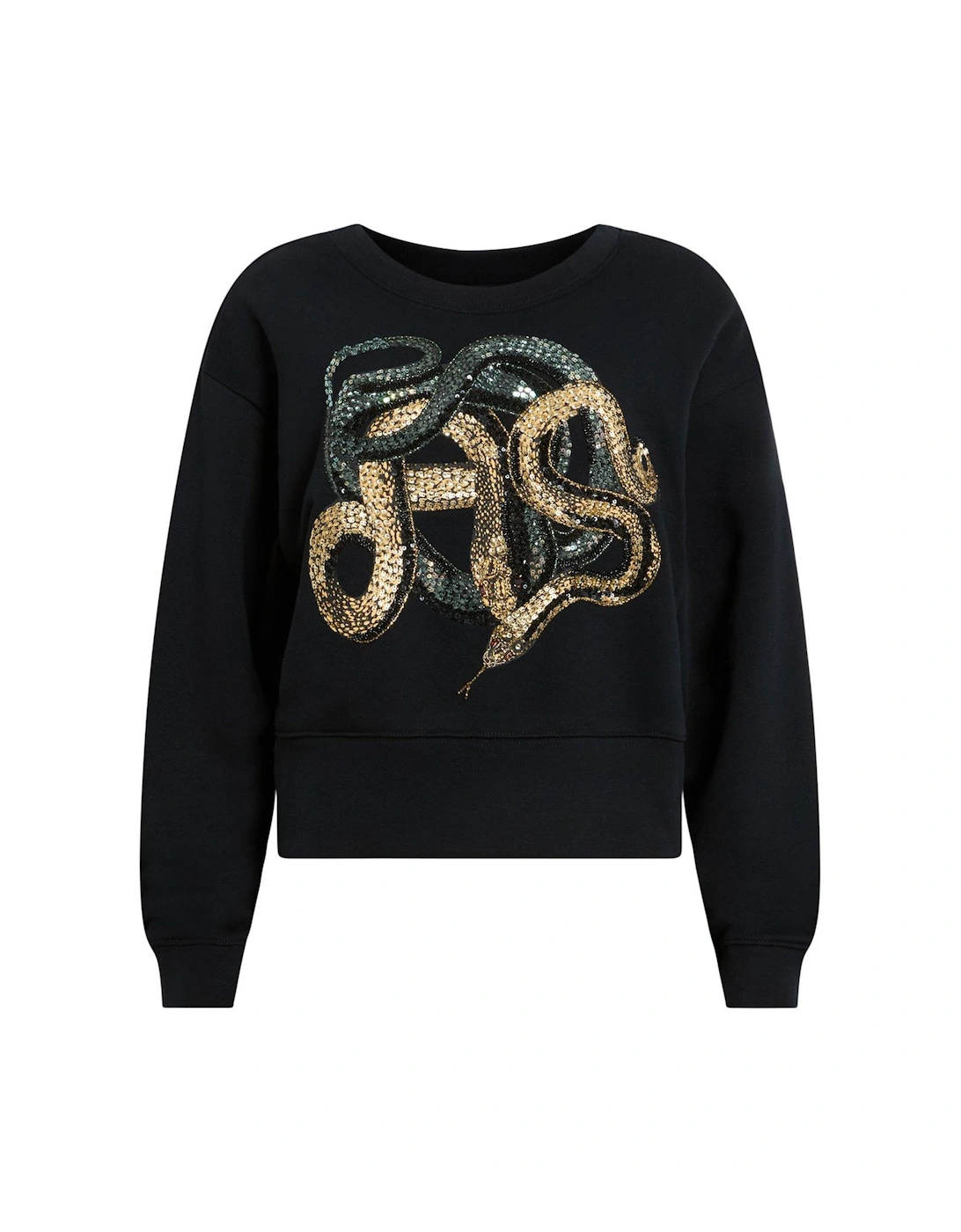 Slitha Separo Sequin Sweatshirt - Black