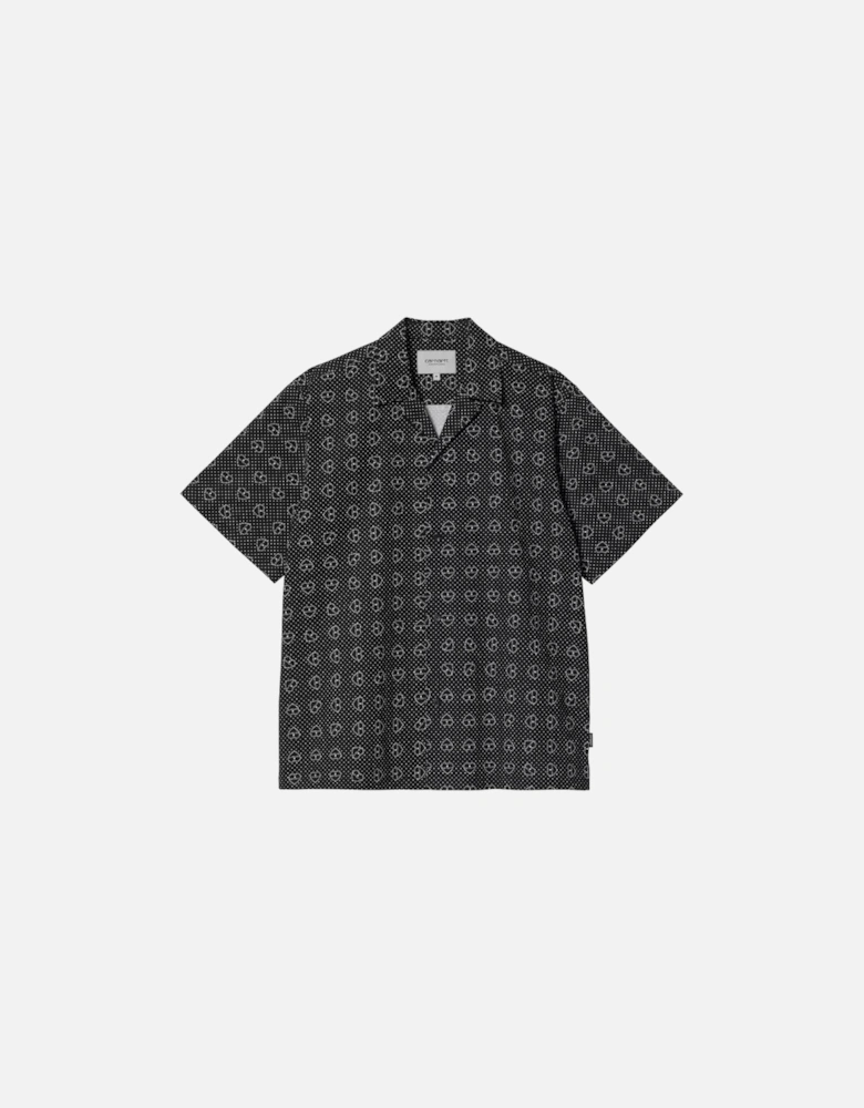 S/S Furoshiki Cotton Poplin Shirt - Black