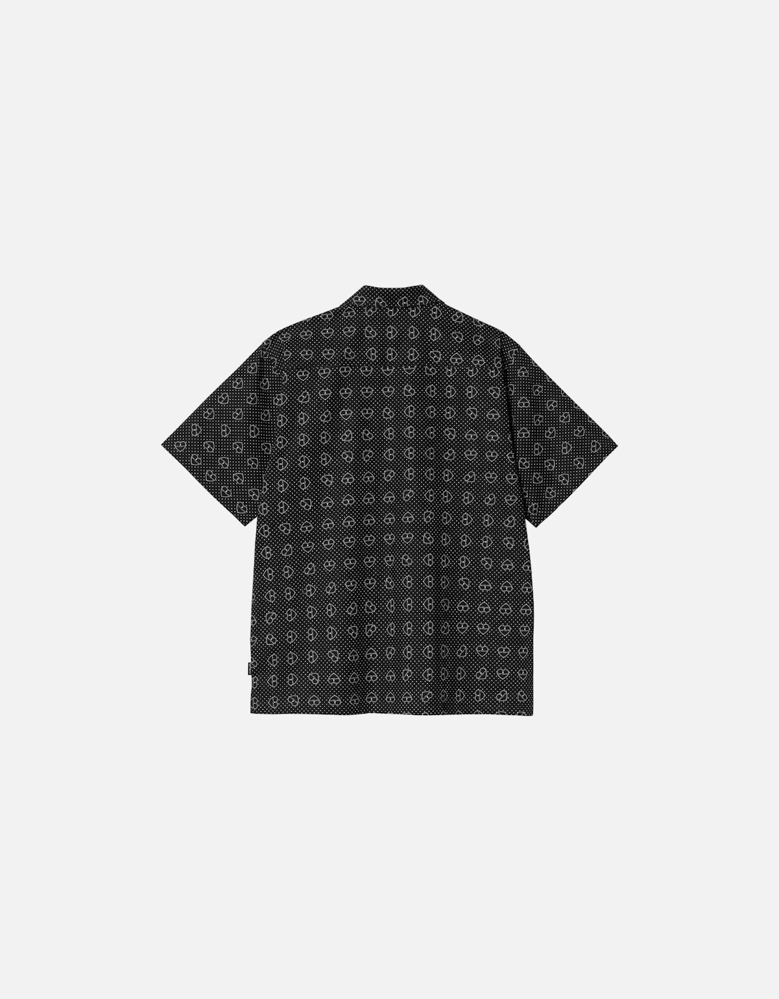 S/S Furoshiki Cotton Poplin Shirt - Black