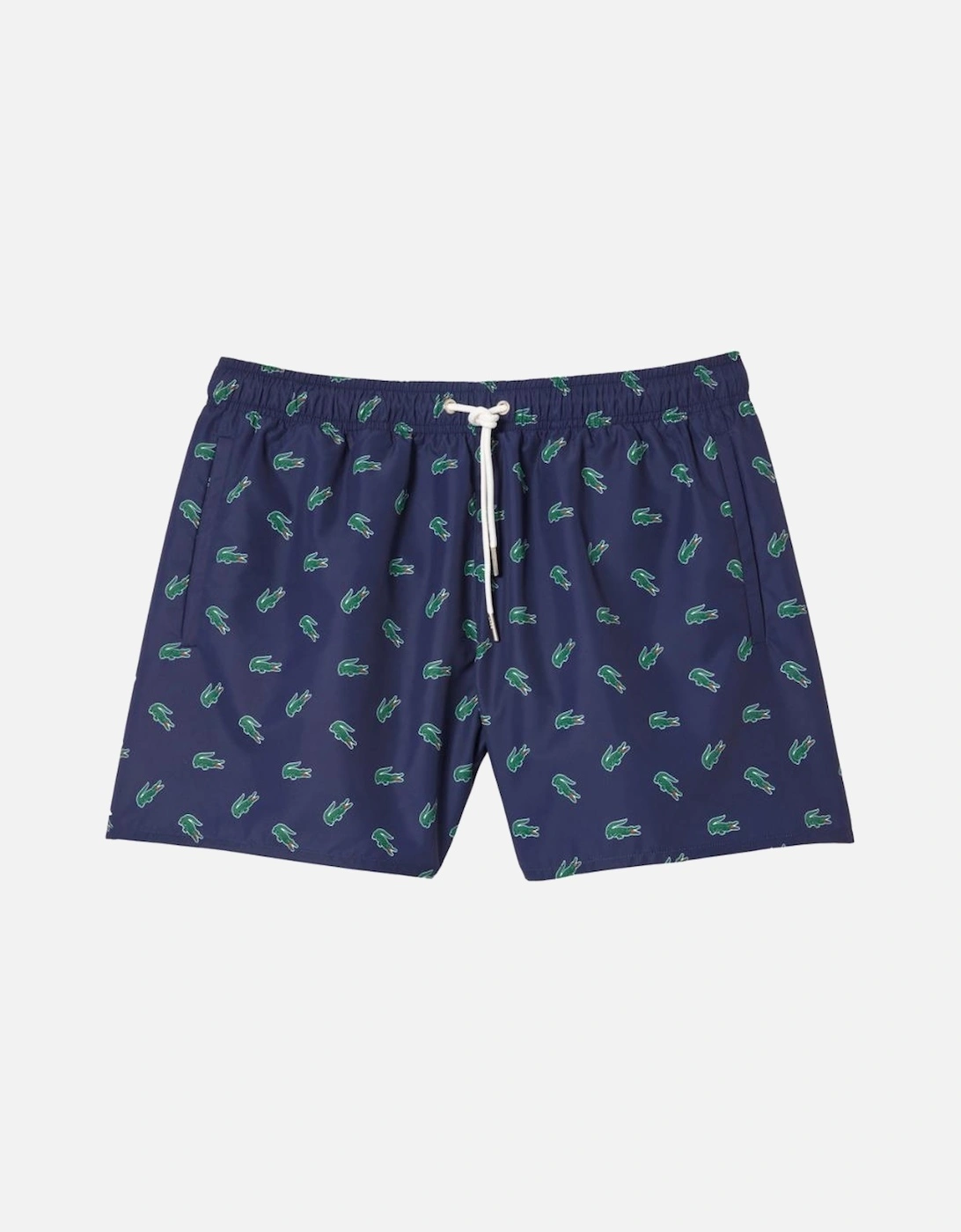 Crocodile Print Swim Trunks - Navy, 5 of 4