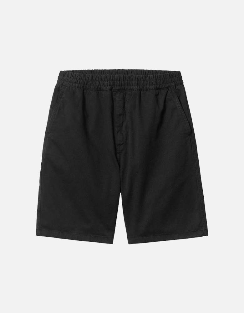 Flint Short 'Moraga Twill' - Black Garment Dyed