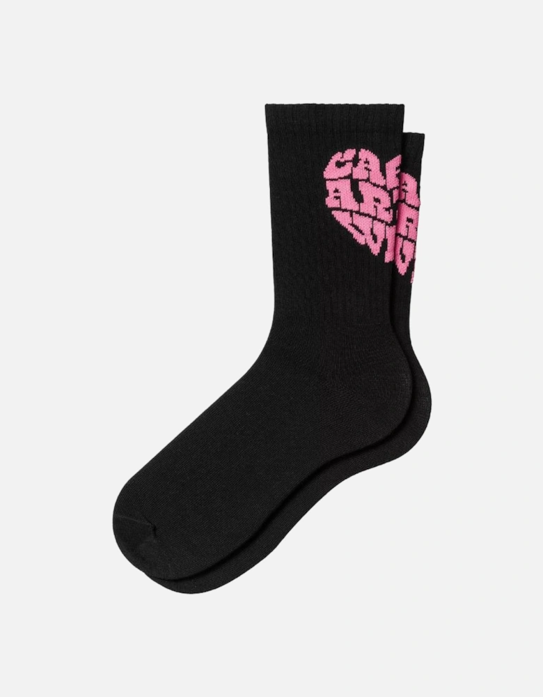 Carhartt Heartbreaker Socks - Black/Pink