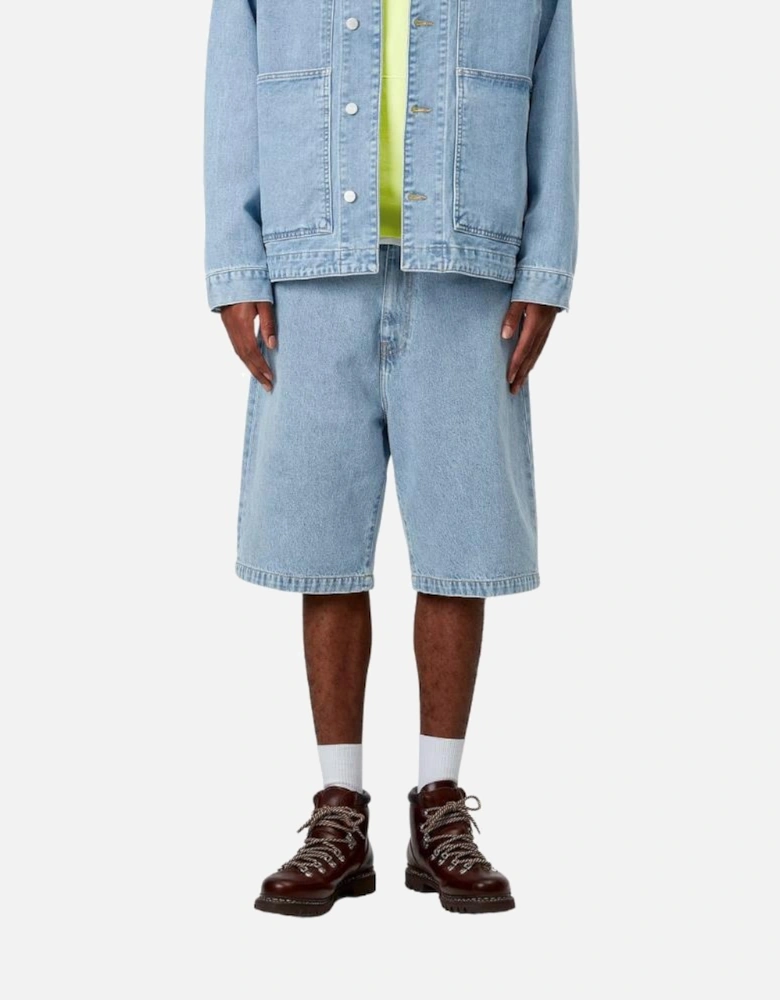 Landon Short 'Robertson' Denim - Blue Bleached