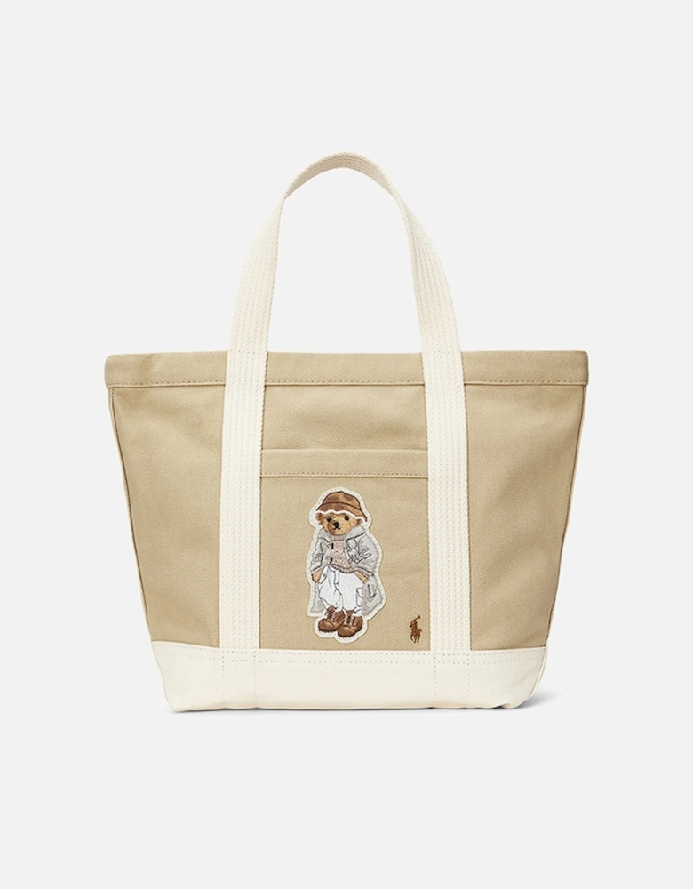 Women's Toggle Bear Small Tote - Tan/Ecru