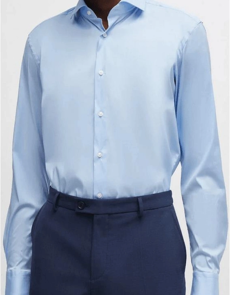 P-Hank-Spread Slim Fit Light Blue Shirt