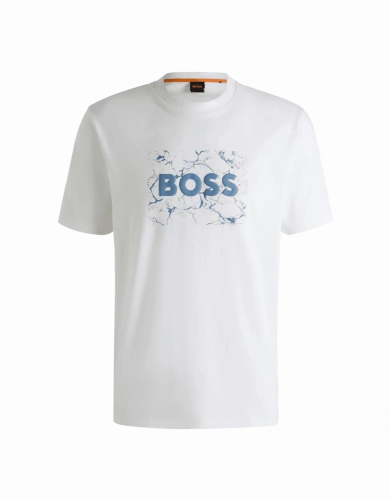 Te_logospace Graphic Logo White T-Shirt